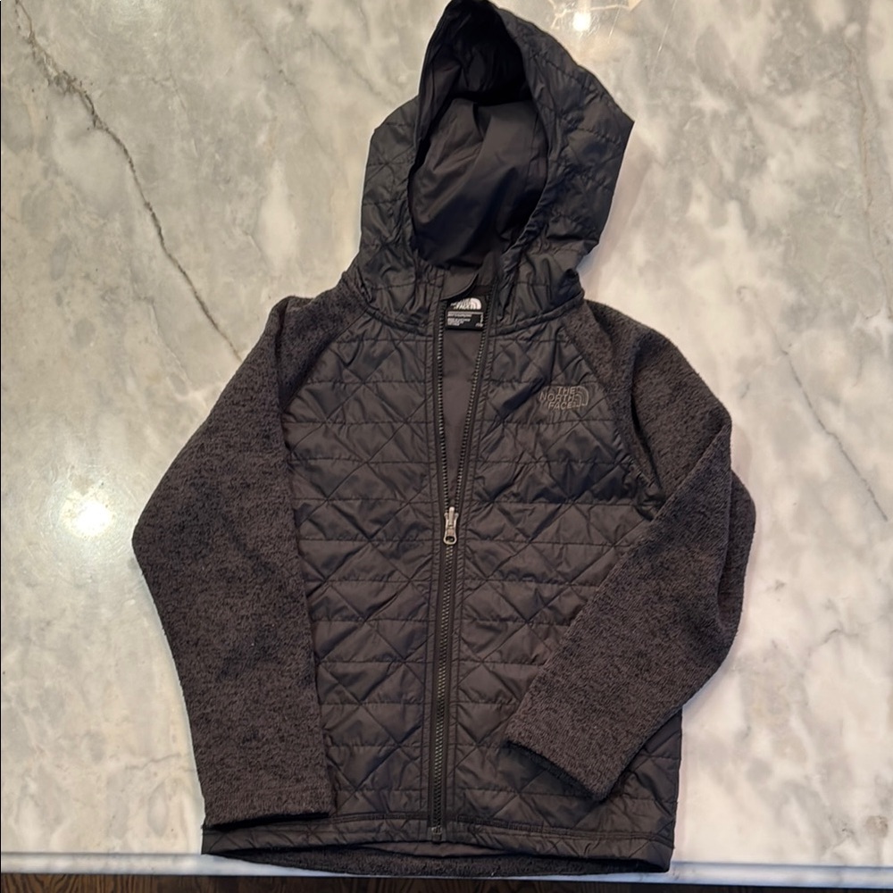 The North Face Kids Quilted Hoodie - Black